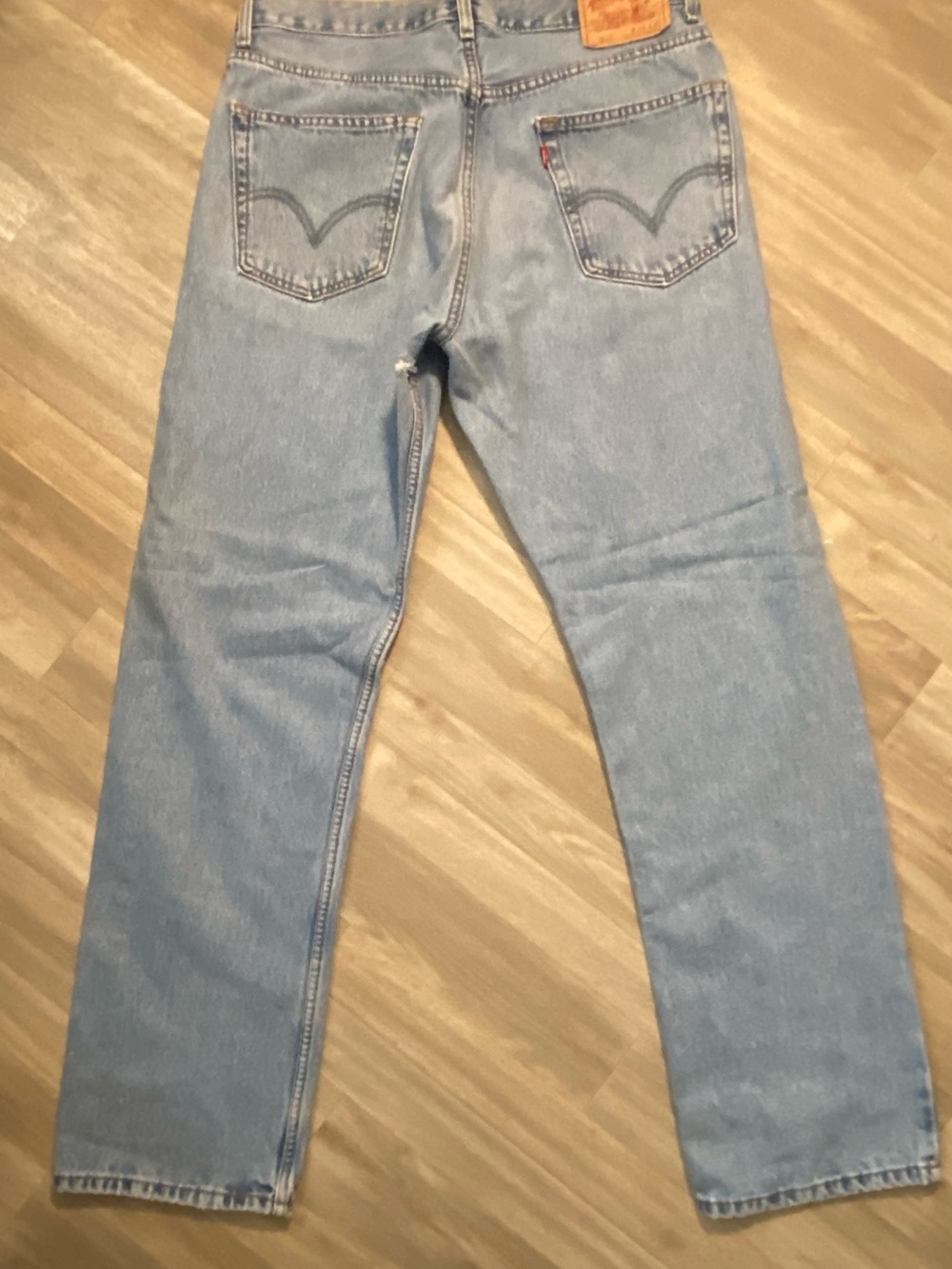VTG Y2K Levi's 505 Regular Fit Straight Leg Light Wash Blue Denim Men's 34x32